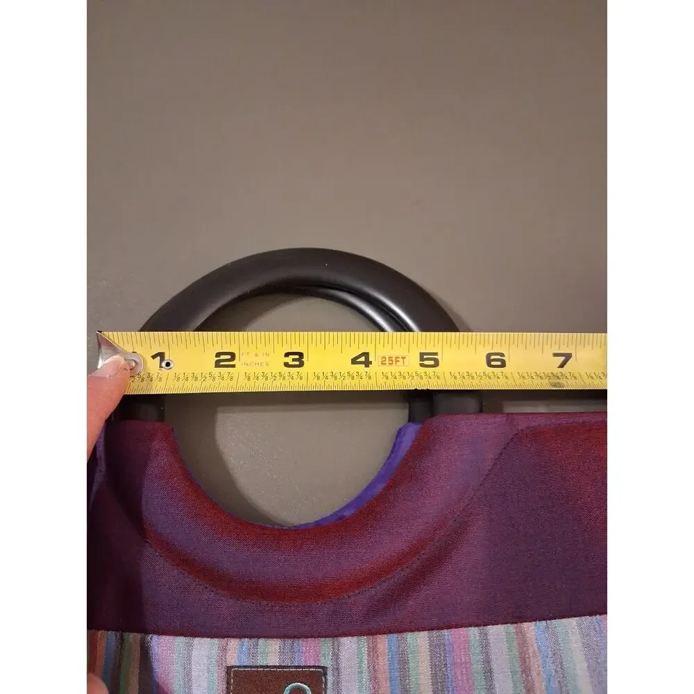 Della Q Lena Bag Knitting Essentials Circa 2010 Silk Striped Project Bag